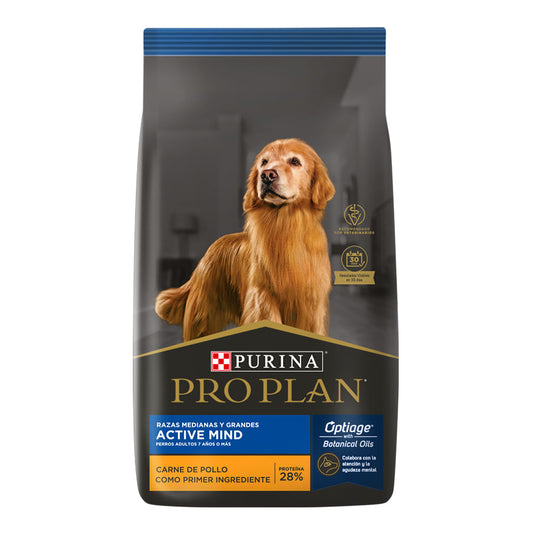 Pro Plan Perro Active Mind Raza Mediana y Grande +7