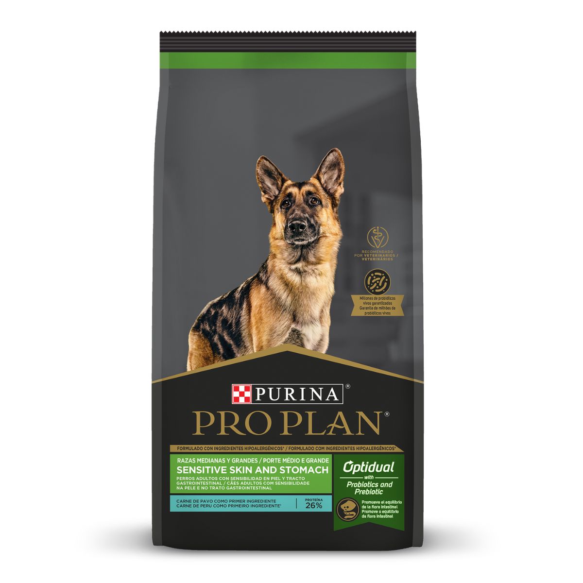 Pro Plan Perro Sensitive Skin And Stomach  Raza Mediana y Grande